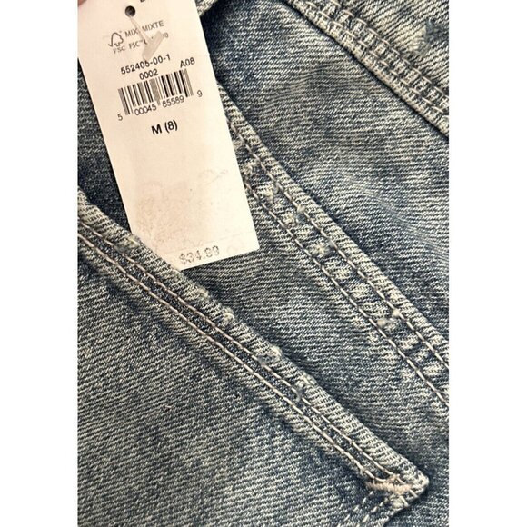 Old Navy Denim Jean Short-alls Overalls Cutoffs Lace Girls Medium (8) - Picture 5 of 5